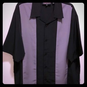 Sapphire Lounge Black Gray Bowling Panel Shirt XL
